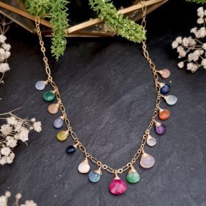 Gargantilla mix briolettes 5