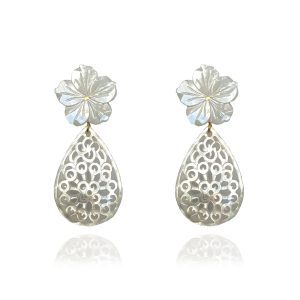 Pendientes Tiaré Nácar