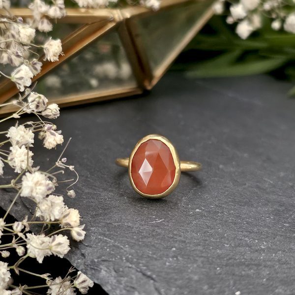 Anillo Candy con cornalina
